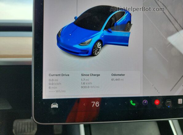 5YJ3E1EB4LF600492 2020 TESLA MODEL Black Widok zestawu wskaźników