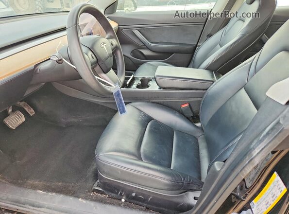 5YJ3E1EB4LF600492 2020 TESLA MODEL Black Widok wnętrza z przodu