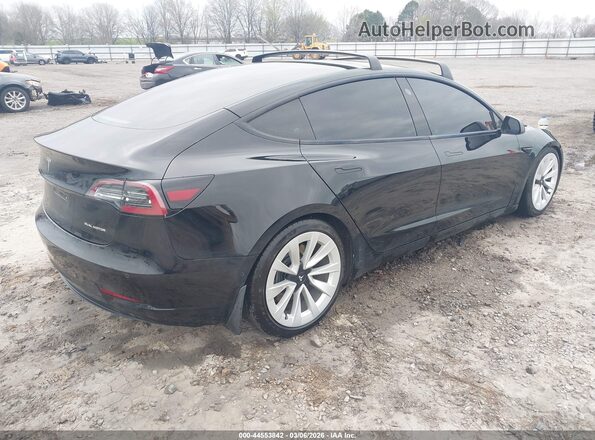 5YJ3E1EB4NF167291 2022 TESLA MODEL 3 Черный Задняя правая четверть