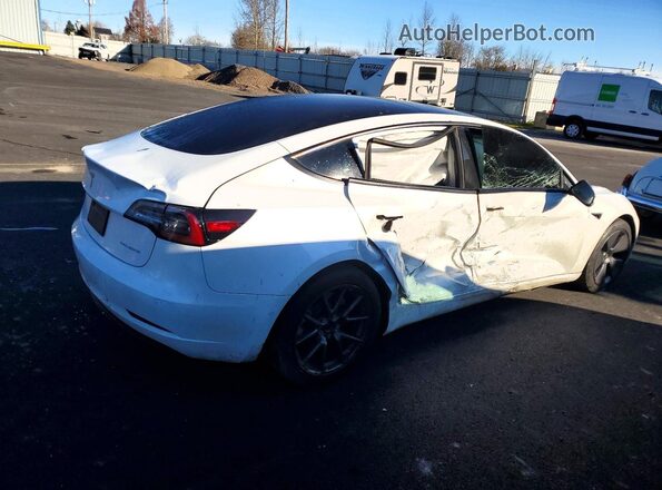 5YJ3E1EB4NF365983 2022 TESLA MODEL Белый Задняя правая четверть