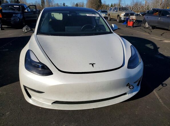 5YJ3E1EB4NF365983 2022 TESLA MODEL Белый Вид спереди