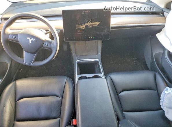 5YJ3E1EB4NF365983 2022 TESLA MODEL Белый Вид панели приборов