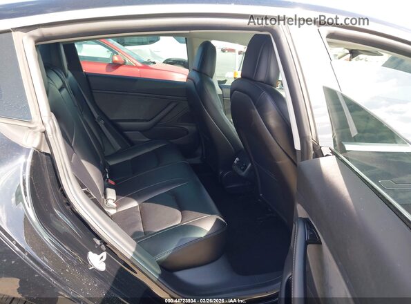 5YJ3E1EB5KF385672 2019 TESLA MODEL 3 Black Widok naklejki z numerem VIN