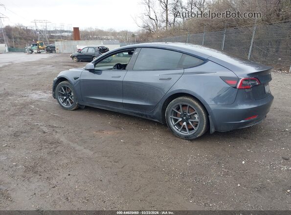 5YJ3E1EB5NF256609 2022 TESLA MODEL 3 Серый Задняя левая четверть