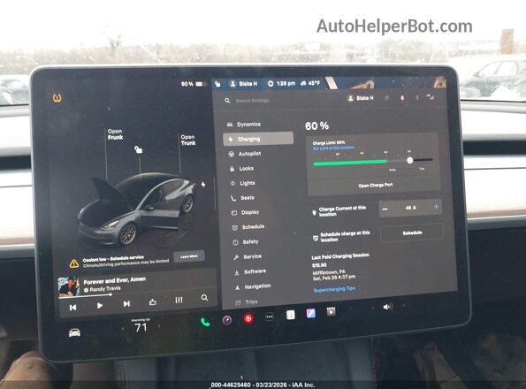 5YJ3E1EB5NF256609 2022 TESLA MODEL 3 Серый 
