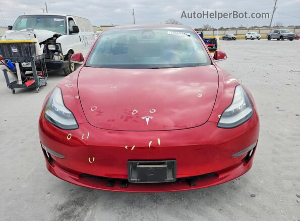 5YJ3E1EB6JF088103 2018 TESLA MODEL Красный Вид спереди