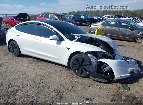 5YJ3E1EB6RF807183 2024 TESLA MODEL 3 Белый Вид щитка приборов