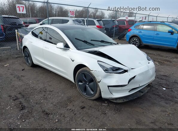 5YJ3E1EB7LF665434 2020 TESLA MODEL 3 Белый Передняя правая четверть