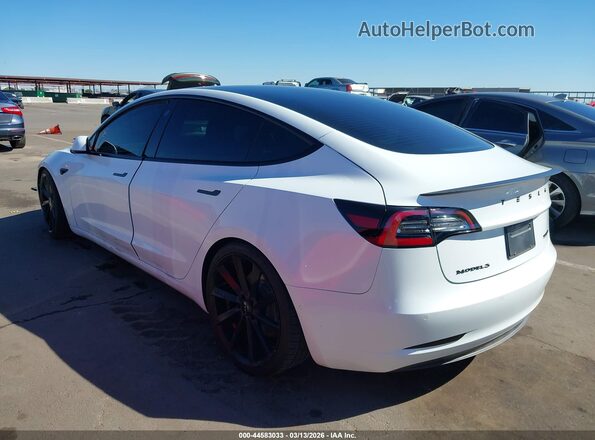 5YJ3E1EB7NF178673 2022 TESLA MODEL 3 White Задня ліва чверть