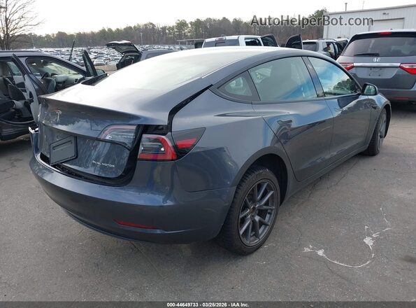 5YJ3E1EB7NF253629 2022 TESLA MODEL 3 Серый Задняя правая четверть