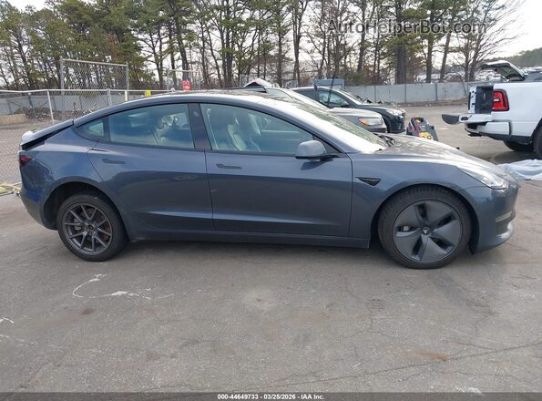 5YJ3E1EB7NF253629 2022 TESLA MODEL 3 Серый Вид щитка приборов