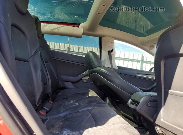 5YJ3E1EB7NF286369 2022 TESLA MODEL Красный Вид задних сидений