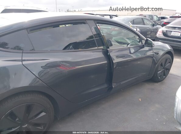 5YJ3E1EB7RF797232 2024 TESLA MODEL 3 Gray Սալոնի 360 աստիճան տեսք
