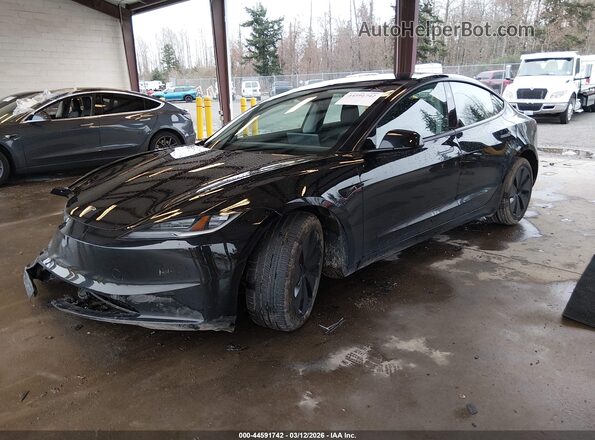 5YJ3E1EB7SF079346 2025 TESLA MODEL 3 Black Передня ліва чверть