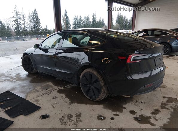 5YJ3E1EB7SF079346 2025 TESLA MODEL 3 Black Задня ліва чверть