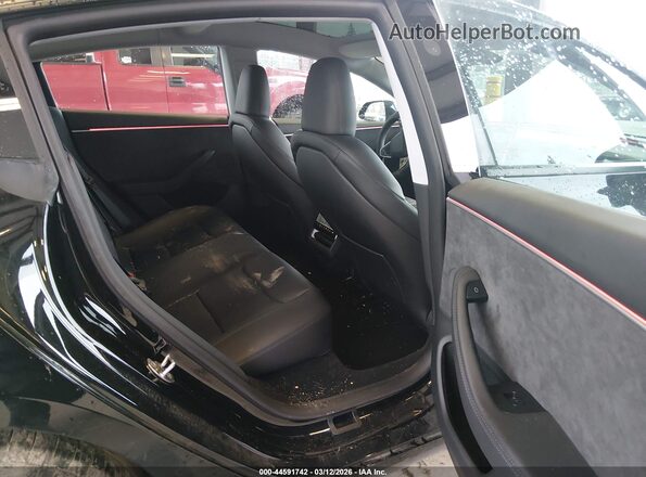 5YJ3E1EB7SF079346 2025 TESLA MODEL 3 Black Вид наклейки з VIN-кодом