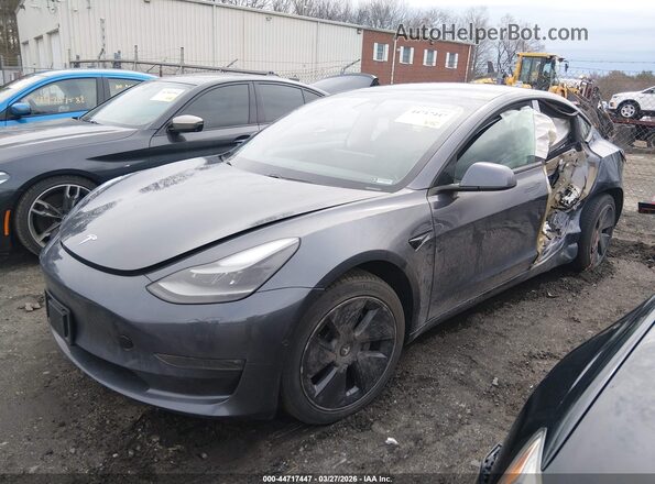 5YJ3E1EB9MF961010 2021 TESLA MODEL 3 Серый Передняя левая четверть