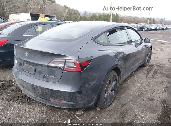 5YJ3E1EB9MF961010 2021 TESLA MODEL 3 Серый Задняя правая четверть
