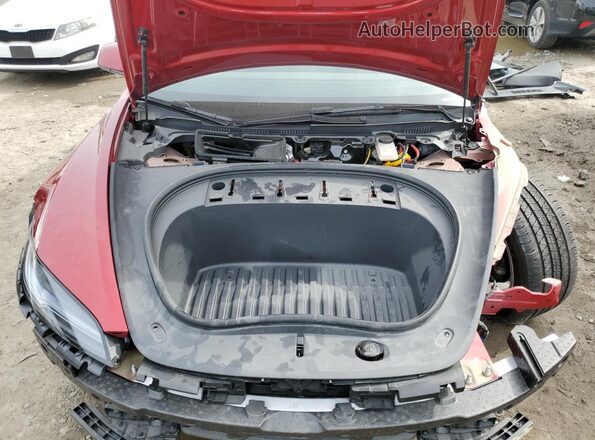 5YJ3E1EB9RF766354 2024 TESLA MODEL Красный Вид задней части салона