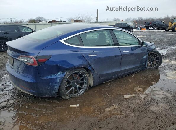5YJ3E1EBXKF199464 2019 TESLA MODEL Blue Tył prawy