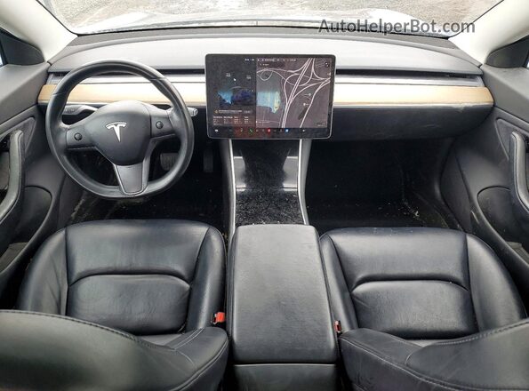 5YJ3E1EBXKF199464 2019 TESLA MODEL Blue Widok deski rozdzielczej