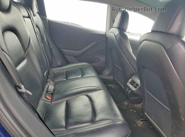 5YJ3E1EBXKF199464 2019 TESLA MODEL Blue Widok tylnych siedzeń