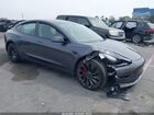 2023 Tesla Model 3 Performance Dual Motor All-wheel Drive Gray vin: 5YJ3E1EC4PF684585