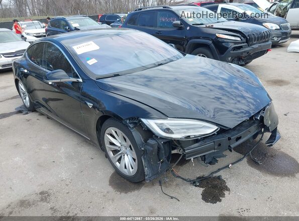 5YJSA1E12HF213980 2017 TESLA MODEL S Black Передня права чверть