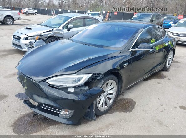 5YJSA1E12HF213980 2017 TESLA MODEL S Black Передня ліва чверть