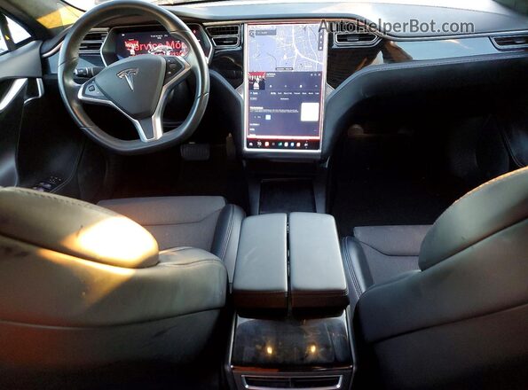 5YJSA1E14HF213978 2017 TESLA MODEL Черный Вид панели приборов