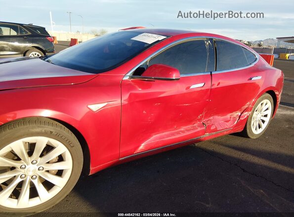 5YJSA1E17GF154634 2016 TESLA MODEL S Red Widok z przodu