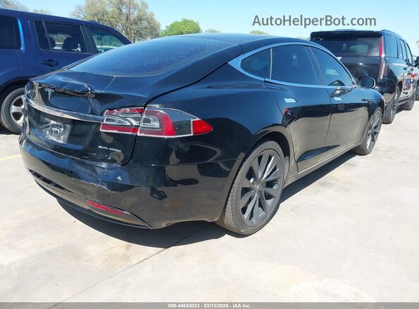 5YJSA1E22LF370555 2020 TESLA MODEL S Черный Задняя правая четверть