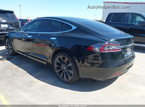 5YJSA1E22LF370555 2020 TESLA MODEL S Черный Задняя левая четверть