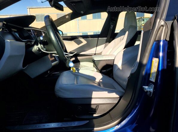 5YJSA1E23GF125074 2016 TESLA MODEL Blue წინა სალონის ხედი