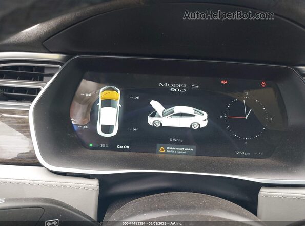 5YJSA1E26GF141480 2016 TESLA MODEL S Белый Вид задних сидений
