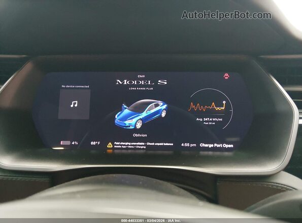 5YJSA1E26LF385219 2020 TESLA MODEL S Blue Rear seats view
