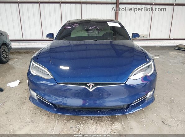 5YJSA1E26LF385219 2020 TESLA MODEL S Blue Rear interior view