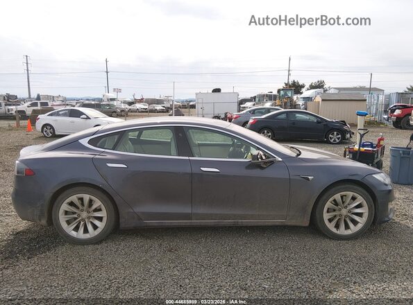 5YJSA1E28KF304039 2019 TESLA MODEL S Light Blue Вид задней части салона