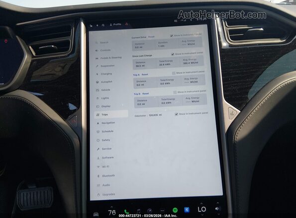 5YJSA1E28LF413246 2020 TESLA MODEL S Белый Вид задних сидений