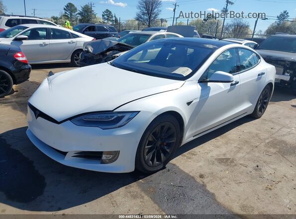 5YJSA1E48GF142597 2016 TESLA MODEL S Белый Передняя левая четверть