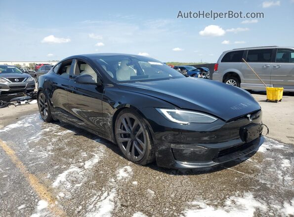 5YJSA1E56NF476116 2022 TESLA MODEL Black Przód prawy