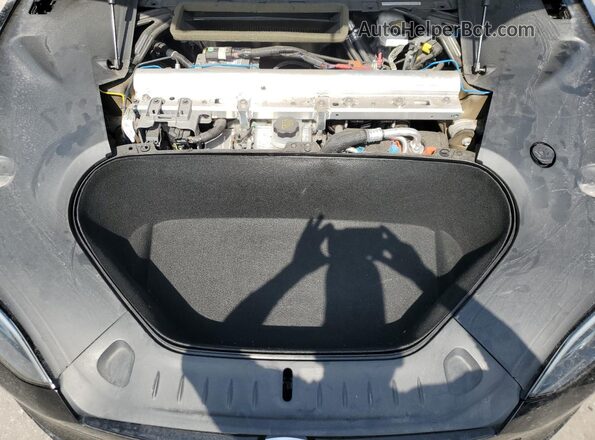 5YJSA1E56NF476116 2022 TESLA MODEL Black Widok wnętrza z tyłu