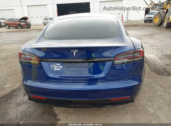 5YJSA1E56NF493675 2022 TESLA MODEL S Синий 