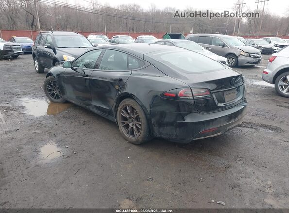 5YJSA1E59NF478751 2022 TESLA MODEL S Black Tył lewy