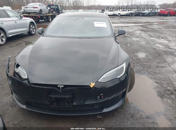 5YJSA1E59NF478751 2022 TESLA MODEL S Black Widok zestawu wskaźników