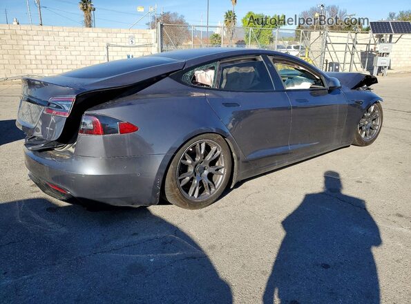 5YJSA1E6XMF444101 2021 TESLA MODEL Серый Задняя правая четверть