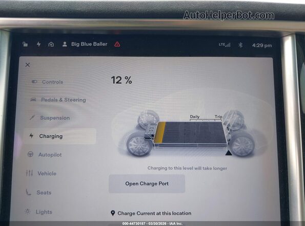 5YJXCAE22GF001801 2016 TESLA MODEL X Синий 