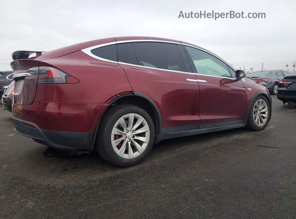 5YJXCAE43GFS00843 2016 TESLA MODEL Бордовый Задняя правая четверть