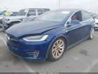 2016 Tesla Model X 75d/p100d/p90d Синий vin: 5YJXCBE4XGF006994
