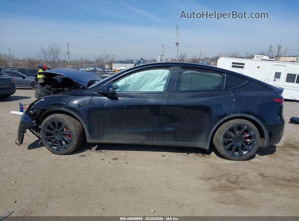 5YJYGAEE5MF195416 2021 TESLA MODEL Y Черный Вид задней части салона